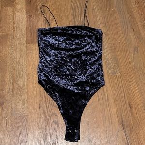 velvet bodysuit xs